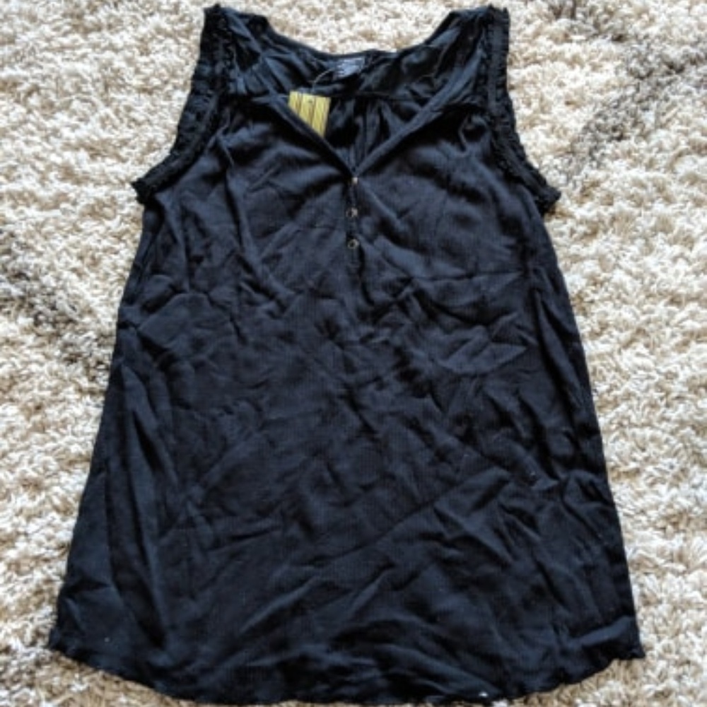 Babystyle Navy Blue Maternity Top, Size Small